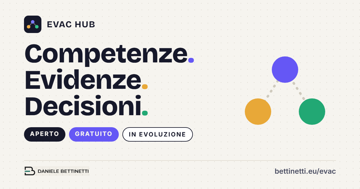 EVAC Hub è online: una risorsa aperta per competenze, valutazione e IVC